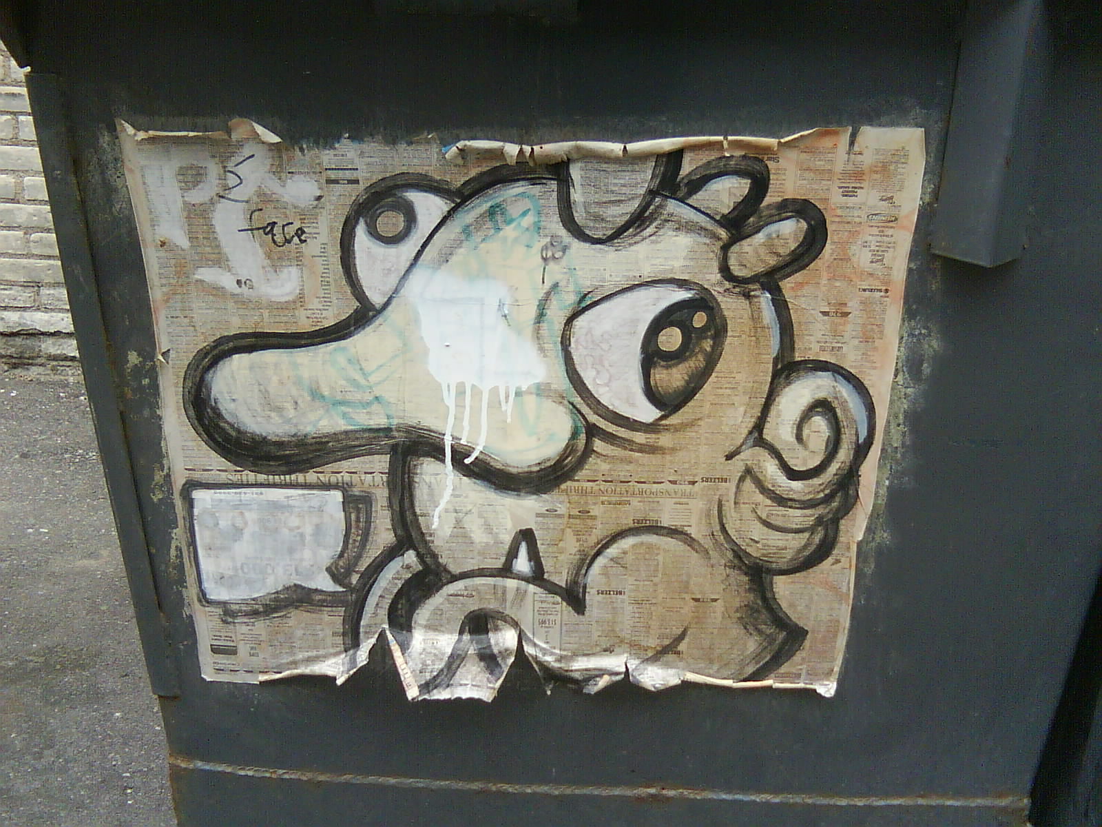 On a dumpster in my&nbsp;alley