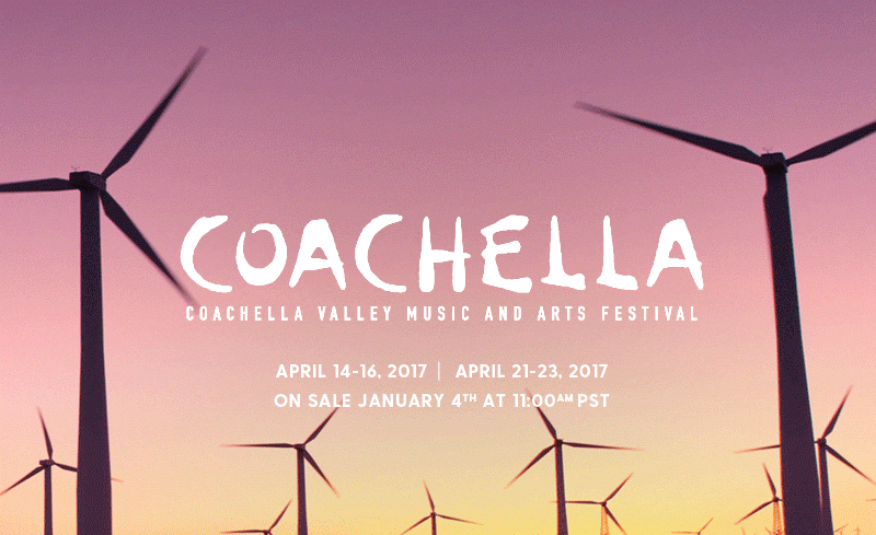 Coachella 2017 Set&nbsp;Times