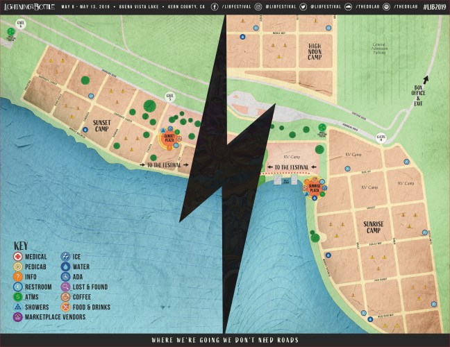 Lightning in a Bottle Camping Map